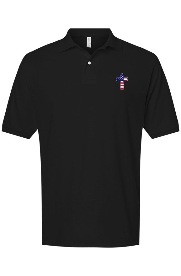 God N Country Patriotic Blended Polo